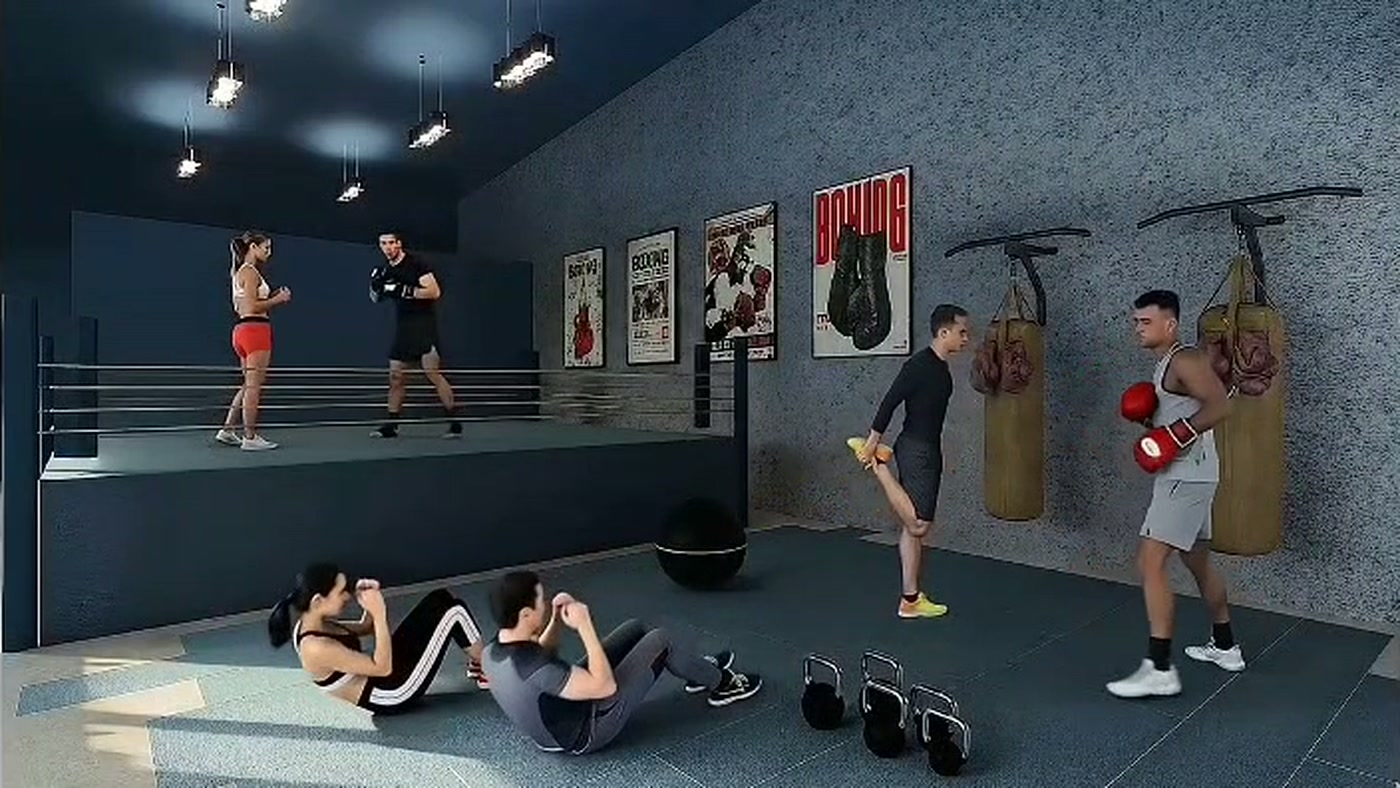 Gimnasio del complejo deportivo